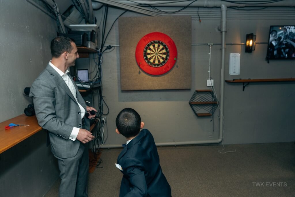 Dart board in Pool room. All day access