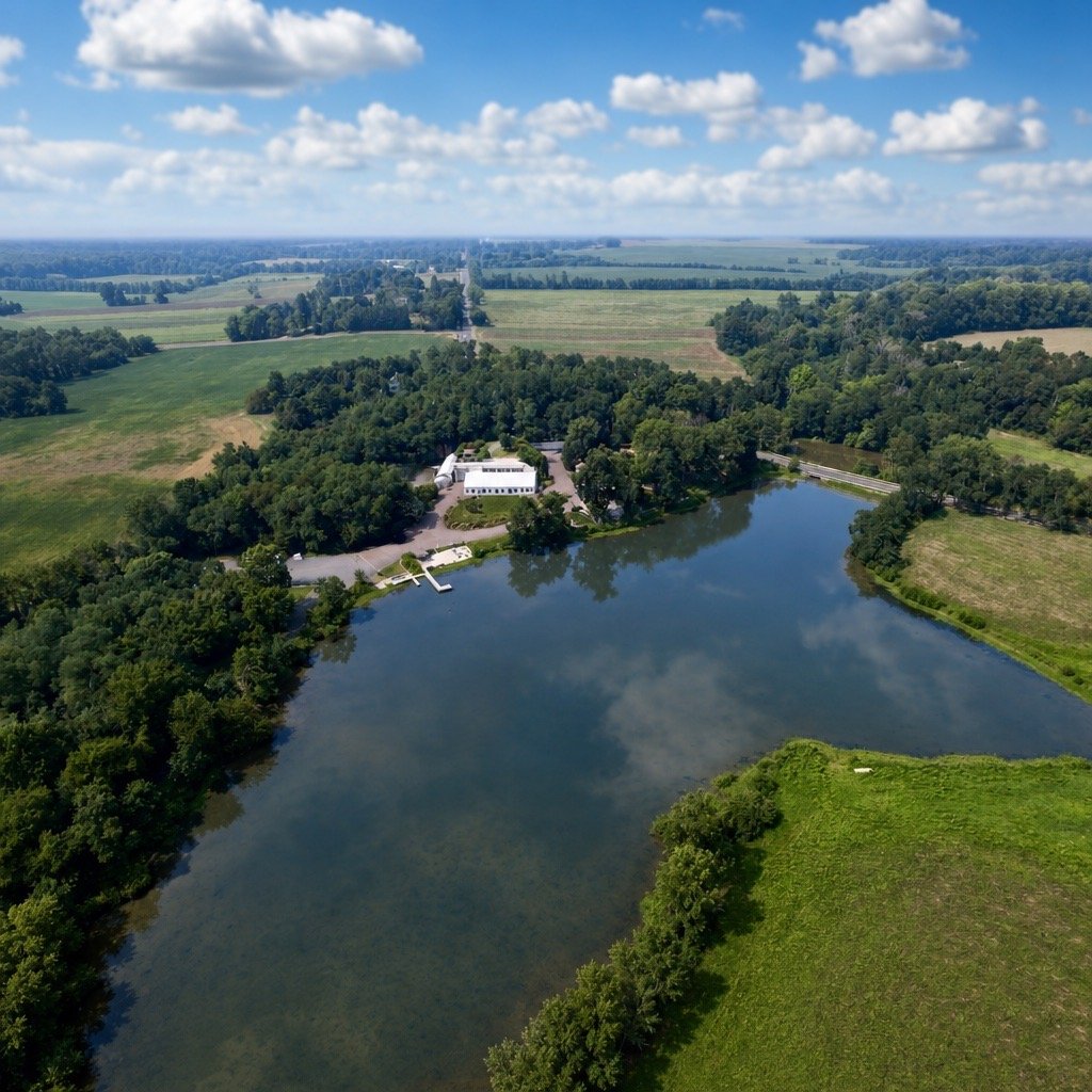 Chesterfield NJ Wedding Venue Aerial picture.